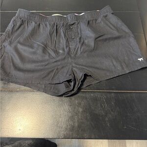 PINK Victoria's Secret Black Boxer Shorts size large